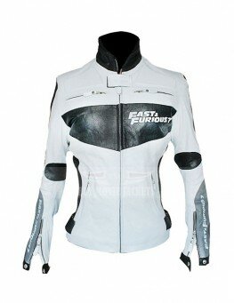 Fashionable Fast And Furious 7 Vin Diesel White Jacket For Women