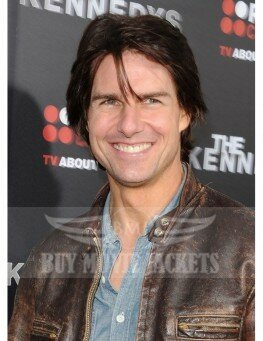 Tom Cruise Distressed Brown Jacket