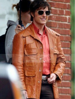 Tom Cruise Mena Barry Seal Leather Jacket